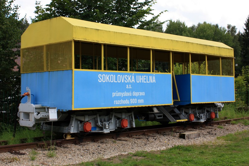900mm-Aussichtswagen der Sokolovská uhelná