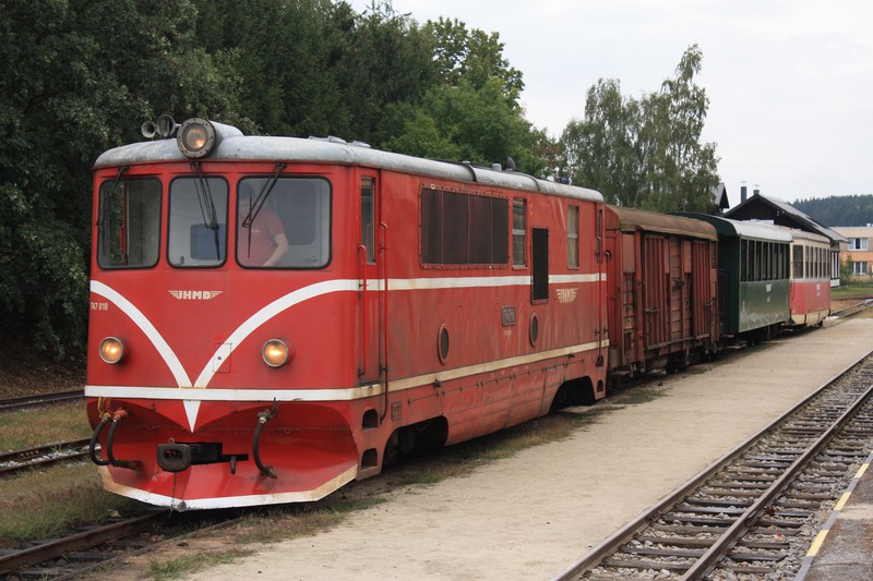 Nochmals der Zug in Nová Bystřice