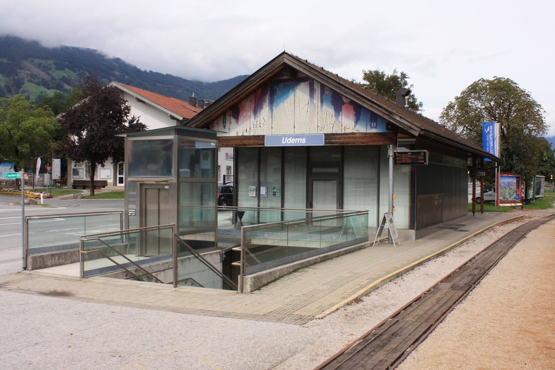 Station Uderns von Richtung Mayrhofen aus gesehen