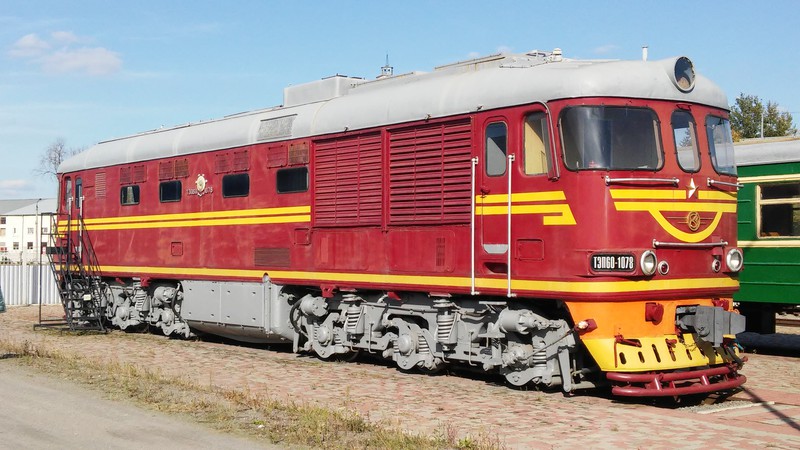 Dieselelektrische Schnellzuglok ТЭП60-1078 der Укрзализныця