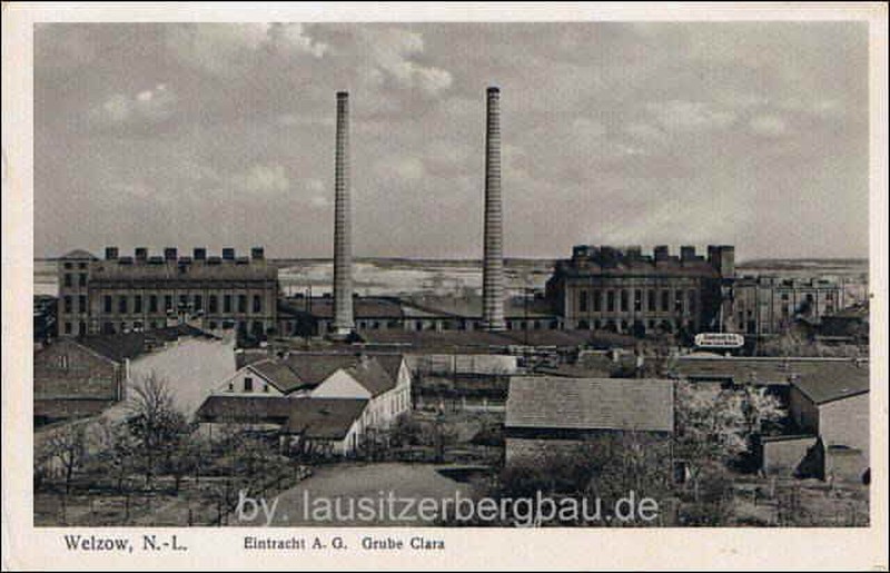 Brikettfabriken Clara I/1 und I/2 in Welzow